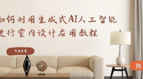 【生成式AI室内设计教程】——无需经验，轻松掌握设计技巧，开启室内设计新篇章！