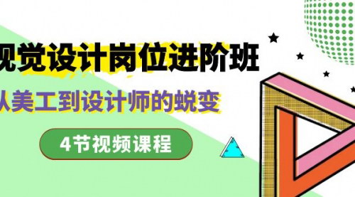【视觉设计进阶班】从美工到设计师的蜕变，4节视频课程带你掌握爆款详情页制作！
