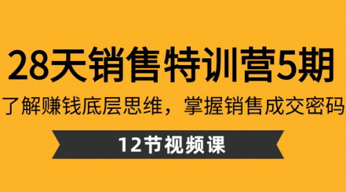 【28天销售特训营全攻略】——掌握销售成交密码，开启财富之门！