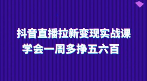 [支持免费下载]《抖音直播拉新变现指南：一周多挣五六百的实操秘籍》