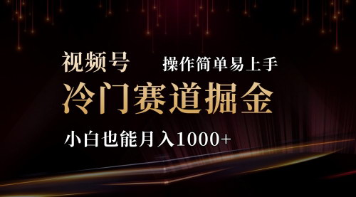 [支持免费下载]【2024视频号掘金攻略】三国冷门赛道，简单操作轻松日入四位数