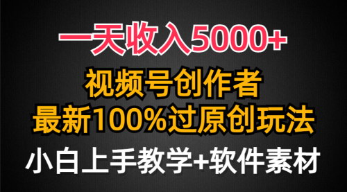 [支持免费下载]【视频号创作者变现攻略】：100%原创玩法，轻松实现日入5000+