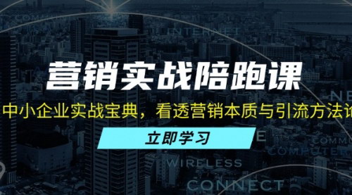 [支持免费下载]【营销实战陪跑课】中小企业实战宝典，看透营销本质与引流方法论