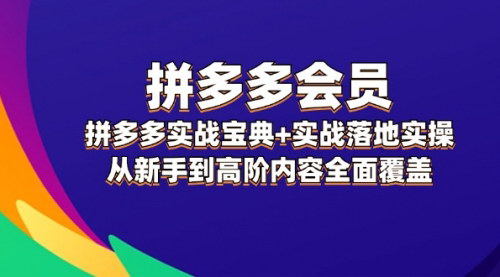 [支持免费下载]《拼多多实战宝典：从新手到高阶，全面掌握电商运营技巧》