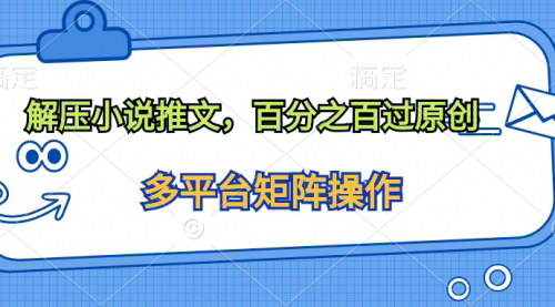 [支持免费下载]【创作指南】轻松制作解压小说推文：百分百过原创