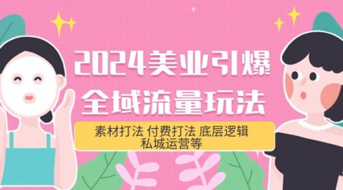 [支持免费下载]【2024美业全域流量引爆】短视频素材与付费打法全解析！