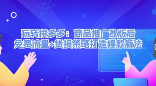 [支持免费下载]玩转拼多多：商品推广改版后，免费流量+货损策略打造爆款新法