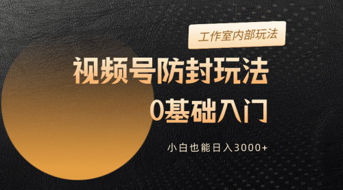 [支持免费下载]【2024视频号攻略】小白也能日入3000+的防封升级玩法