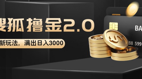 [支持免费下载]搜狐撸金2.0最新玩法揭秘：无脑日入3000+的赚钱秘诀
