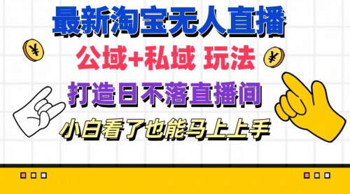 [支持免费下载]淘宝无人直播：公域+私域玩法，打造日不落直播间
