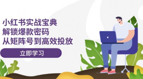 [支持免费下载]小红书实战宝典：解锁爆款密码，从矩阵号到高效投放
