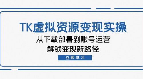 [支持免费下载]【2024年TK虚拟资料变现实操：解锁变现新路径】