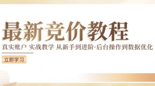 [支持免费下载]《竞价教程：从新手到进阶，实战教学与数据优化》