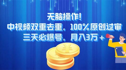 [支持免费下载]《中视频双重去重：100%原创过审，三天必爆号的实战指南》
