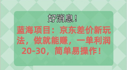[支持免费下载]《揭秘京东平台上的蓝海赚钱项目：一单利润20-30元，简单易操作！》