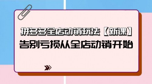 [支持免费下载]【2025年拼多多全店动销策略】告别亏损，实现盈利增长