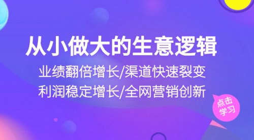 [支持免费下载]掌握生意增长逻辑：从小到大发展的十大关键策略