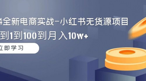 [支持免费下载]2024年电商新机遇：小红书无货源实战项目，实现从0到月入10W+