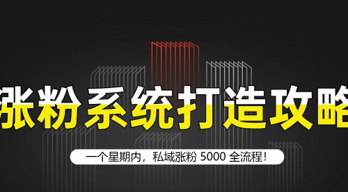 [支持免费下载]《一周内私域涨粉5000全流程：7大步骤揭秘》