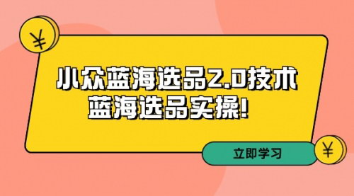 [支持免费下载]【拼多多蓝海选品2.0技术培训】小众选品实操，打造爆款店铺的秘籍