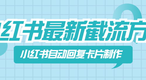 [支持免费下载]【2024年小红书运营秘籍：自动回复卡片制作技巧】