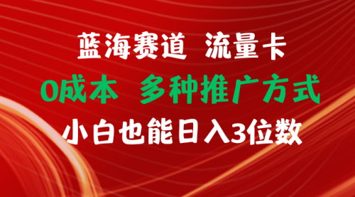 [支持免费下载]《小白也能日入三位数的蓝海赛道：流量卡0成本创业指南》