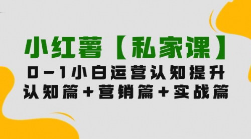 [支持免费下载]【小红书内容营销实战课】0-1玩赚小红书，认知篇+营销篇+实战篇！