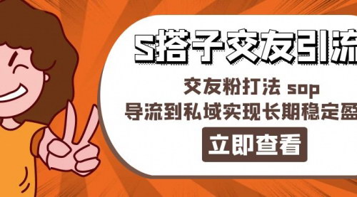 [支持免费下载]S搭子交友引流秘籍：从0到1，打造私域流量，实现长期稳定盈利