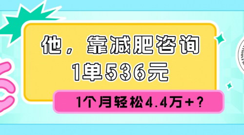 [支持免费下载]减肥咨询副业玩法：月入4.4万+，轻松实现减肥咨询收益