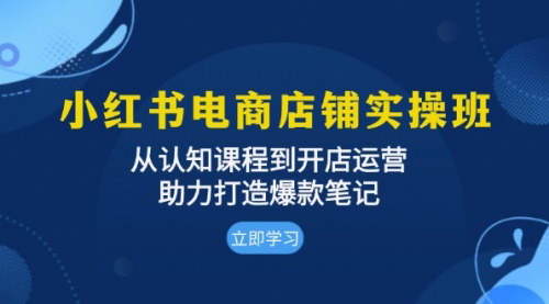 [支持免费下载]小红书电商店铺实操班：从认知到运营，打造爆款笔记的全面指南