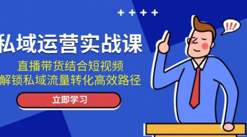 [支持免费下载]【私域流量变现实战课：直播带货与短视频营销策略】