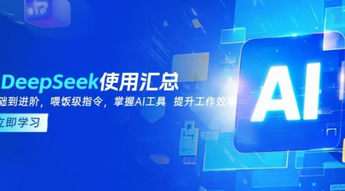 [支持免费下载]DeepSeek使用全攻略：从基础到进阶，掌握AI工具提升工作效率