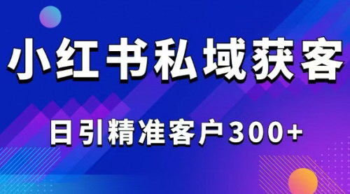 [支持免费下载]2025最新小红书平台引流获客截流自热玩法讲解，日引精准客户300+