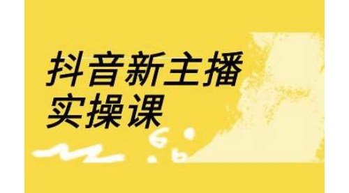 [支持免费下载]抖音新主播实操课：全面掌握直播间流量运营与电商团队搭建