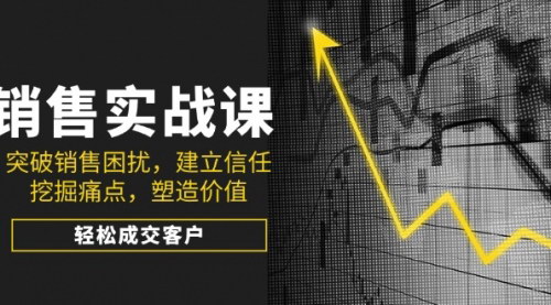 [支持免费下载]销售实战课：突破销售困扰，建立信任，挖掘痛点，塑造价值，轻松成交客户