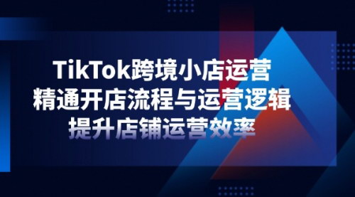 [支持免费下载]2025年TikTok跨境小店运营全攻略：精通开店流程与运营逻辑，提升店铺运营效率