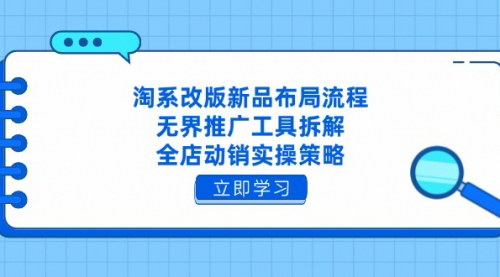 [支持免费下载]淘系电商新品布局与全店动销策略：无界推广工具深度解析