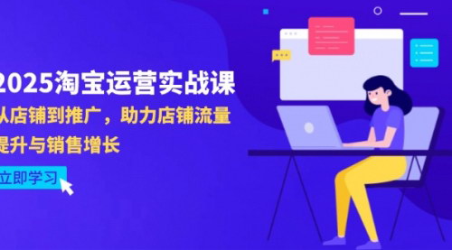 [支持免费下载]2025淘宝运营实战课：全面提升店铺流量与销售增长