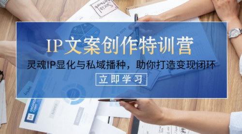 [支持免费下载]2025年IP文案创作特训营：打造灵魂IP，实现私域流量变现闭环