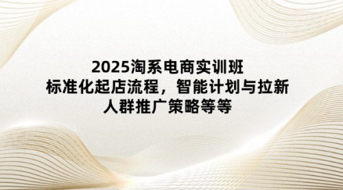 [支持免费下载]2025淘系电商实训班：掌握标准化起店与智能推广策略