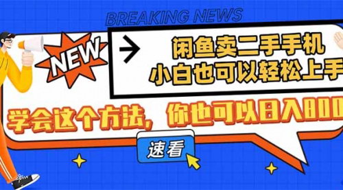 [支持免费下载]闲鱼二手手机销售攻略：小白也能日入800+