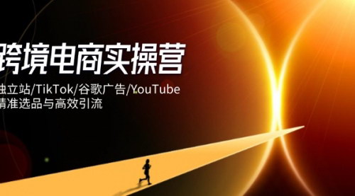[支持免费下载]跨境电商实操营：独立站/TikTok/谷歌广告/YouTube，精准选品与高效引流