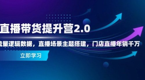 [支持免费下载]【直播带货提升营2.0】流量逻辑与直播场景主题搭建全攻略