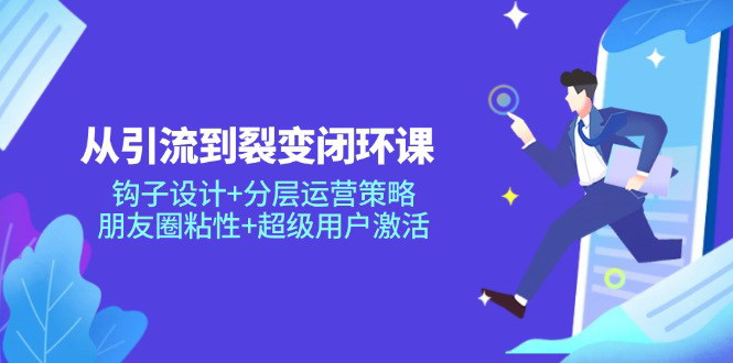 [支持免费下载]【私域成交体系全链路拆解】从引流到裂变闭环课：钩子设计+分层运营策略