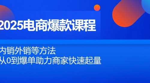 [支持免费下载]2025电商爆款课程：内销外销策略全解析，助力商家快速起量