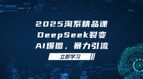 [支持免费下载]2025淘系精品课：DeepSeek裂变与AI爆图，暴力引流策略全解析