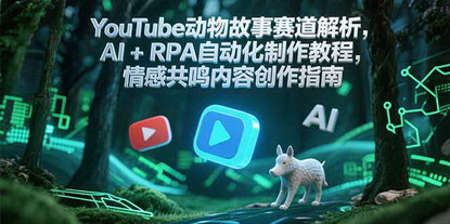 [支持免费下载]《YouTube动物故事赛道解析：AI+RPA自动化制作教程，情感共鸣内容创作指南》