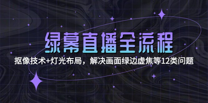 [支持免费下载]【绿幕直播攻略】专业直播场景搭建与画面优化全解析