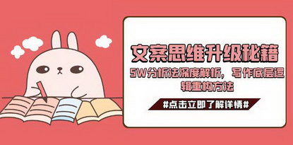 [支持免费下载]《文案思维升级秘籍：5W分析法与写作底层逻辑的重构》