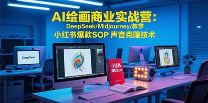 [支持免费下载]AI绘画商业实战营：从工具精通到小红书变现全流程